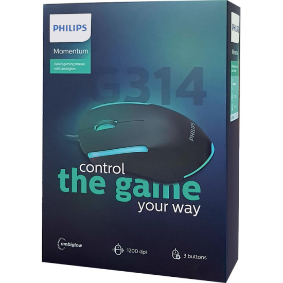 Philips SPK9314 RGB Gaming Ποντίκι Μαύρο