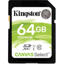 Kingston Canvas Select SDXC 64GB Class 10 U1 UHS-I