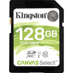 Kingston Canvas Select SDXC 128GB Class 10 U1 UHS-I