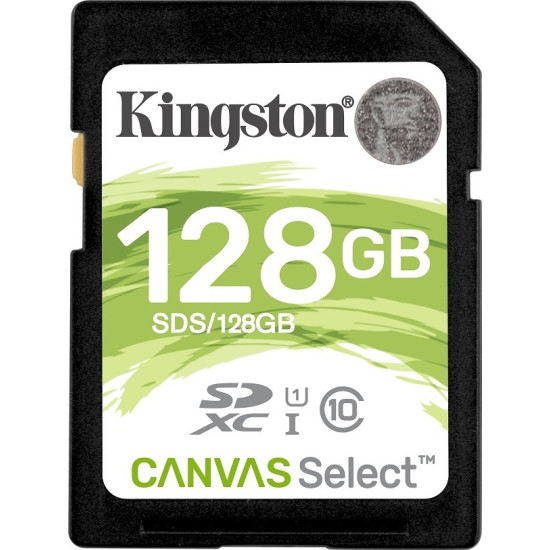 Kingston Canvas Select SDXC 128GB Class 10 U1 UHS-I