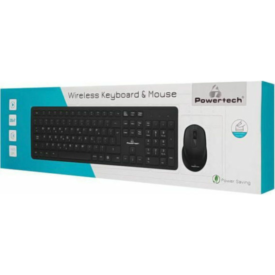 Powertech PT-837 Ασύρματο Σετ Πληκτρολόγιο & Ποντίκι