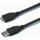 MediaRange USB 3.0 to micro USB 3.0 Cable Μαύρο 1.0m (MRCS153)
