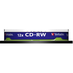 Verbatim Επανεγγράψιμα CD-RW 12x 700MB Cake Box 10τμχ