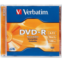 Verbatim Εγγράψιμα DVD-R 16x 4.7GB 5τμχ