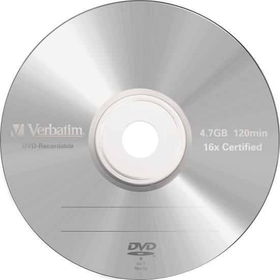 Verbatim Εγγράψιμα DVD-R 16x 4.7GB 5τμχ Verbatim Εγγράψιμα DVD-R 16x 4.7GB 5τμχ