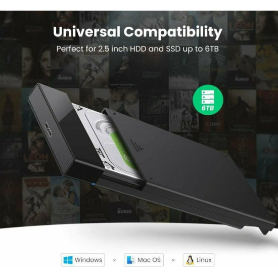 Ugreen Θήκη για Σκληρό Δίσκο 2.5" SATA III με σύνδεση USB3.0