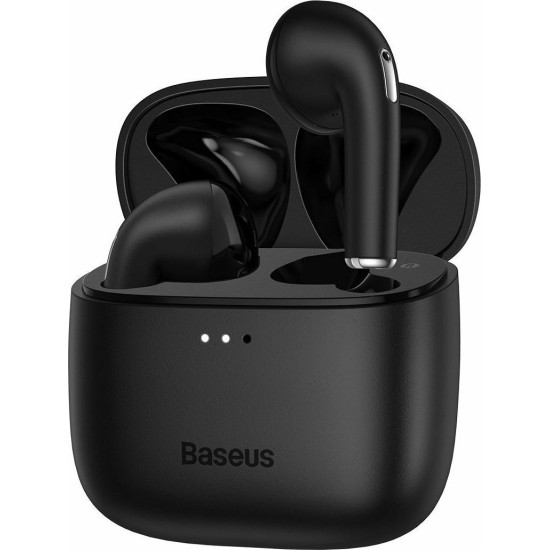 Baseus E8 Earbud Bluetooth Handsfree Ακουστικά με Θήκη Φόρτισης Μαύρα