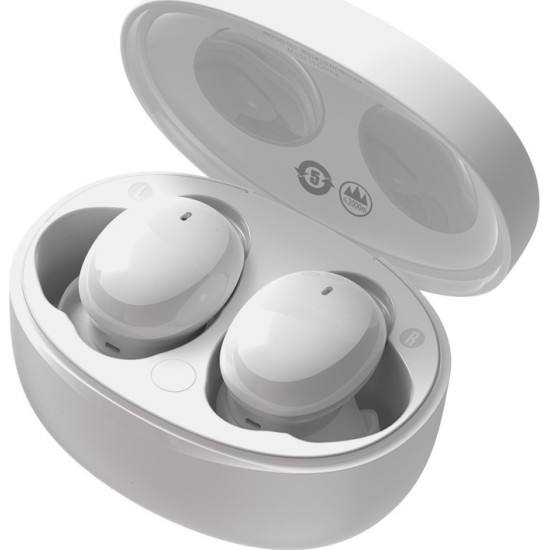 Baseus Bowie E2 In-ear Bluetooth Handsfree Ακουστικά με Θήκη Φόρτισης Λευκά