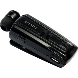 iXchange BT4U BTB-1 Retractable In-ear Bluetooth Handsfree Ακουστικό Πέτου Μαύρο