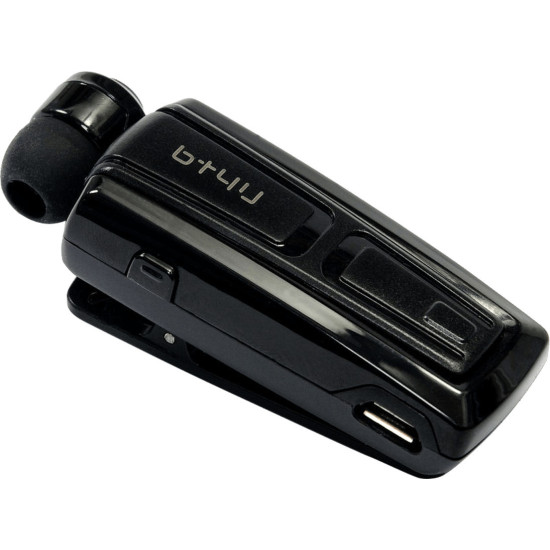 iXchange BT4U BTB-1 Retractable In-ear Bluetooth Handsfree Ακουστικό Πέτου Μαύρο
