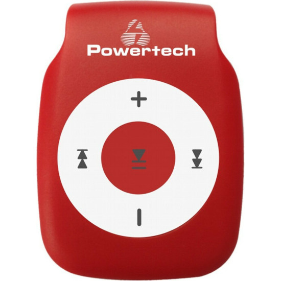 Powertech PT-65 MP3 Player with Clip Κόκκινο Powertech PT-65 MP3 Player with Clip Κόκκινο