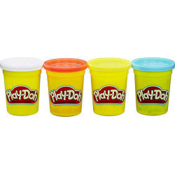 Hasbro Play-Doh 4 Βαζάκια Πλαστελίνης για 2+ Ετών Hasbro Play-Doh 4 Βαζάκια Πλαστελίνης για 2+ Ετών