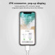 WK Y19 Earbuds Handsfree με Βύσμα Lightning Λευκό
