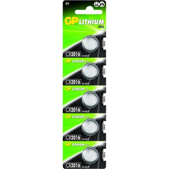 GP Batteries Lithium Cell Μπαταρία CR2016 3V 1τμχ GP Batteries Lithium Cell Μπαταρία CR2016 3V 1τμχ