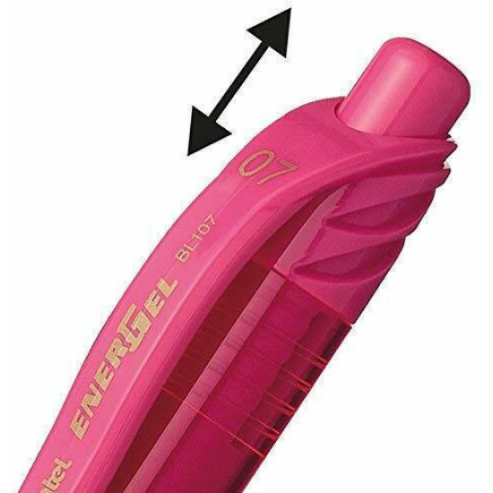 Pentel Στυλό 0.7mm με Ροζ Mελάνι Energel