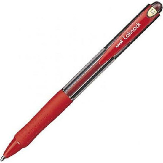 Uni-Ball Στυλό Ballpoint 1.4mm με Κόκκινο Mελάνι Laknock SN-100
