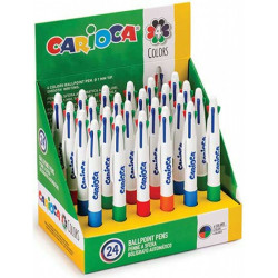 Carioca Στυλό Ballpoint με Πολύχρωμο Mελάνι 4 Colors 