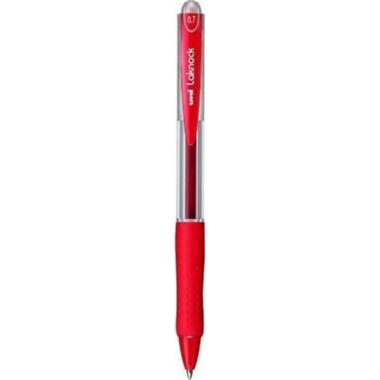 Uni-Ball Στυλό Ballpoint 0.7mm με Κόκκινο Mελάνι Laknock SN-100
