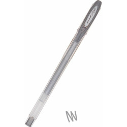 Uni-Ball Στυλό Gel 0.8mm με Ασημί Mελάνι Signo UM-120NM