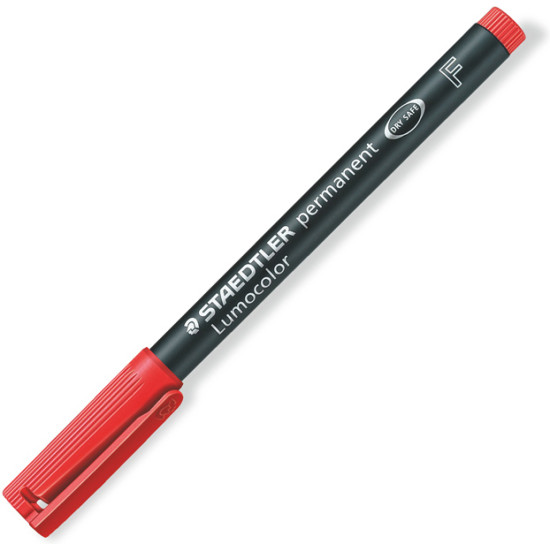 STAEDTLER Μαρκαδόρος Lumocolor F Permanent Κόκκινο 218.318-2 STAEDTLER Μαρκαδόρος Lumocolor F Permanent Κόκκινο 218.318-2
