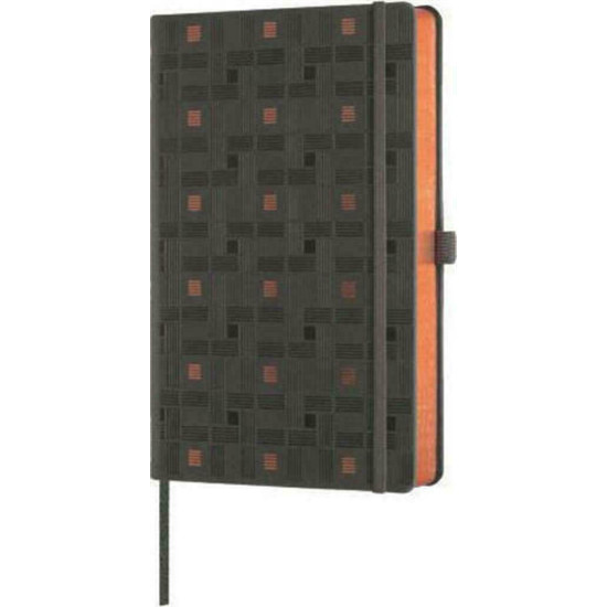 Castelli Σημειωματάριο A5 Ριγέ με Λάστιχο Weaving Copper 13x21cm