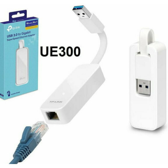 TP-LINK Adapter UE300 USB 3.0  to 10/100/1000Mbps Ethernet (UE300) (TPUE300)