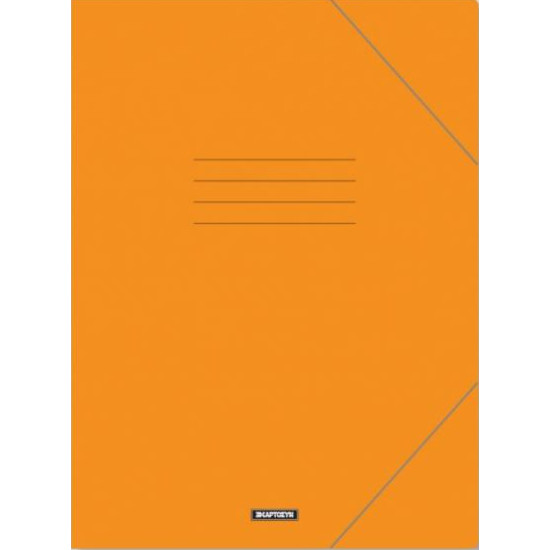 Χαρτοσύν Φάκελος Πρεσπάν με Λάστιχο και Αυτιά για Χαρτί A4 Πορτοκαλί