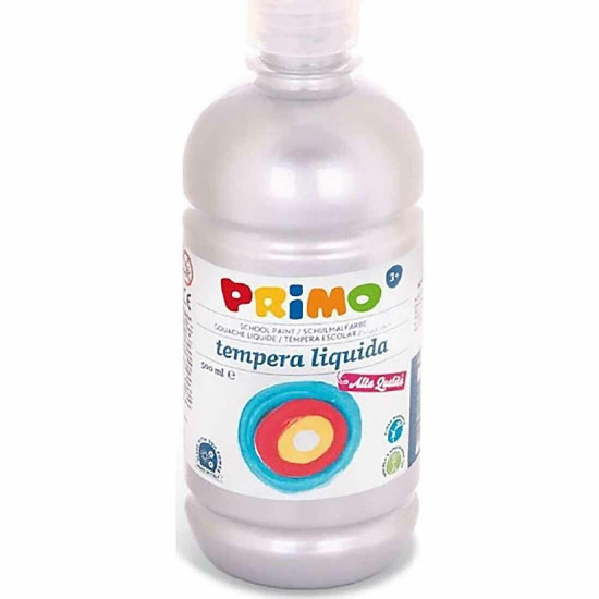 Primo Τέμπερα Ζωγραφικής Ασημί 910 σε Μπουκάλι 500ml