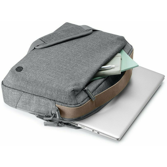 HP Renew Αδιάβροχη Τσάντα Ώμου / Χειρός για Laptop 15.6" σε Γκρι χρώμα
