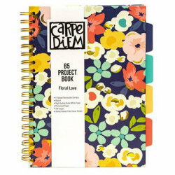 Pukka Σπιράλ Τετράδιο Ριγέ Β5 5 Θεμάτων Πολύχρωμο Floral Love