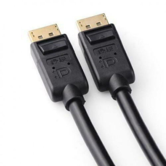 Powertech Cable DisplayPort male - DisplayPort male 1.5m Μαύρο (CAB-DP046)