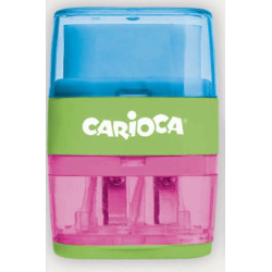 Carioca Διπλή Ξύστρα με Γόμα (Διάφορα Χρώματα)