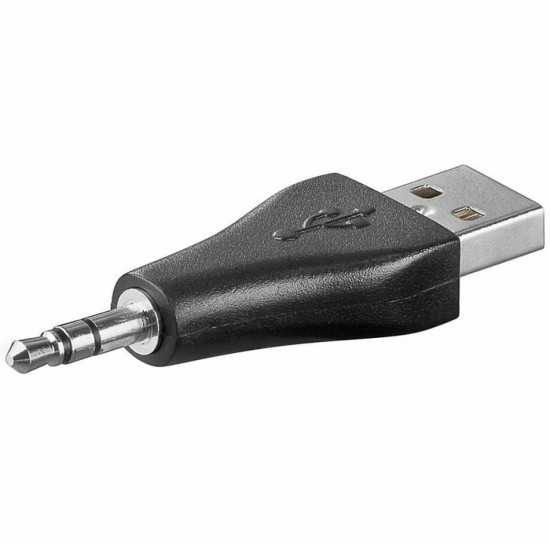 Goobay USB 2.0 Hi-Speed Adaptor Μετατροπέας 3.5mm male σε USB-A male