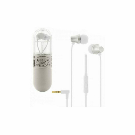 WK Wi80 In-ear Handsfree με Βύσμα 3.5mm Λευκό