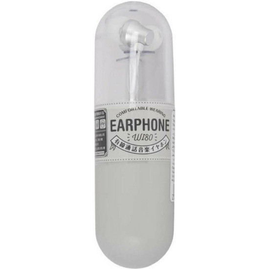 WK Wi80 In-ear Handsfree με Βύσμα 3.5mm Λευκό