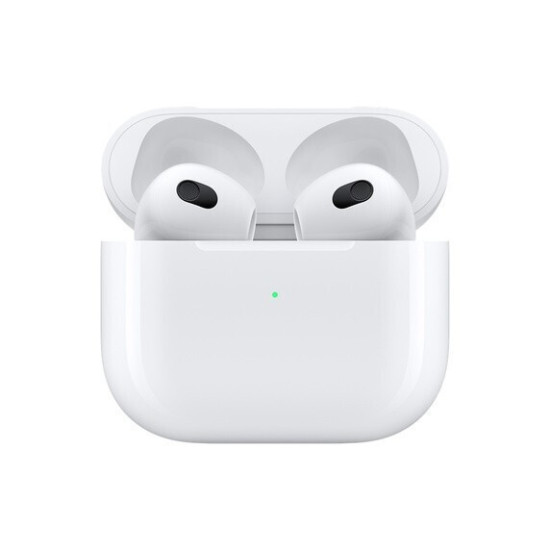 Apple AirPods (3rd generation) with Lightning Charging Case Earbud Bluetooth Handsfree Ακουστικά με Αντοχή στον Ιδρώτα και Θήκη Φόρτισης Λευκά
