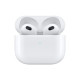 Apple AirPods (3rd generation) with Lightning Charging Case Earbud Bluetooth Handsfree Ακουστικά με Αντοχή στον Ιδρώτα και Θήκη Φόρτισης Λευκά