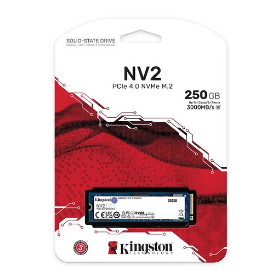 Kingston NV2 SSD 250GB M.2 NVMe PCI Express 4.0