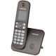 Panasonic KX-TG6811 Ασύρματο Τηλέφωνο με Aνοιχτή Aκρόαση Καφέ
