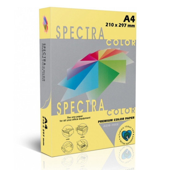 Spectra Color Χαρτί Εκτύπωσης A4 80gr/m² 500 φύλλα Κίτρινο Spectra Color Χαρτί Εκτύπωσης A4 80gr/m² 500 φύλλα Κίτρινο