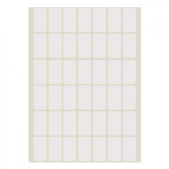 +Efo 1680 Αυτοκόλλητες Ετικέτες No12 Ορθογώνιες σε Λευκό Χρώμα 12x24mm