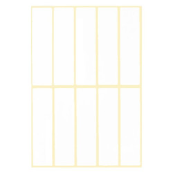 +Efo 400 Αυτοκόλλητες Ετικέτες No18 Ορθογώνιες σε Λευκό Χρώμα 18x72mm