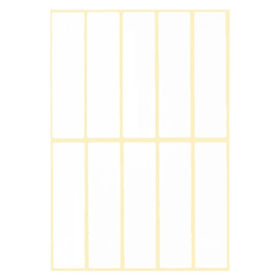 +Efo 400 Αυτοκόλλητες Ετικέτες No18 Ορθογώνιες σε Λευκό Χρώμα 18x72mm