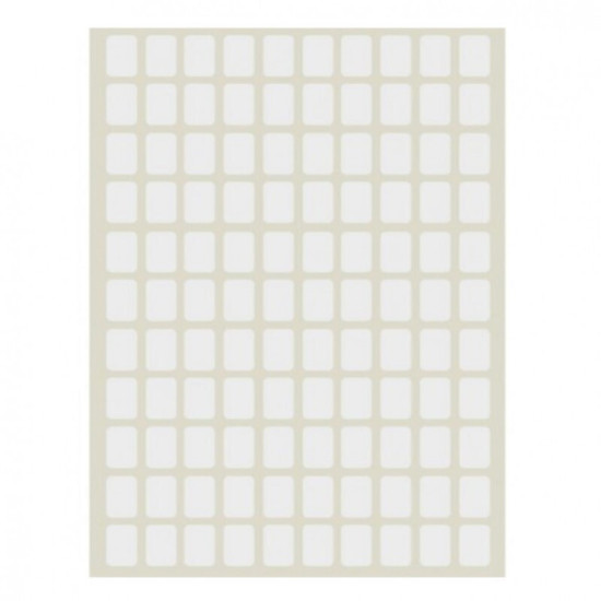 +Efo 4400 Αυτοκόλλητες Ετικέτες No1 Ορθογώνιες σε Λευκό Χρώμα 8x12mm