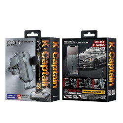 WK Βάση Κινητού Αυτοκινήτου με Ρυθμιζόμενα Άγκιστρα Μαύρη