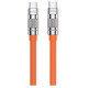 WK WDC-188 USB 2.0 Cable USB-C male - USB-C male 100W Πορτοκαλί 1m