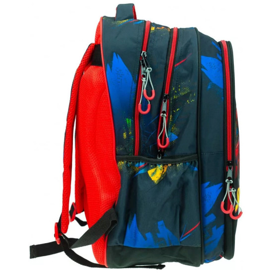 Gim Spiderman Blue Net Σχολική Τσάντα Πλάτης Νηπιαγωγείου σε Μπλε χρώμα Μ35 x Π20 x Υ46εκ