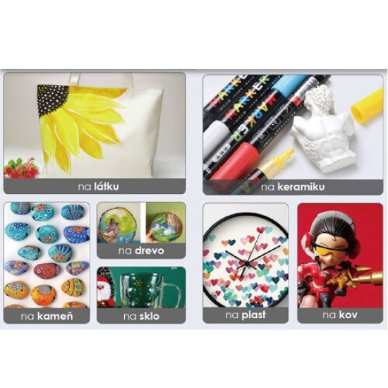 M&G  Ακρυλικός Μαρκαδόρος 2mm Blue Green