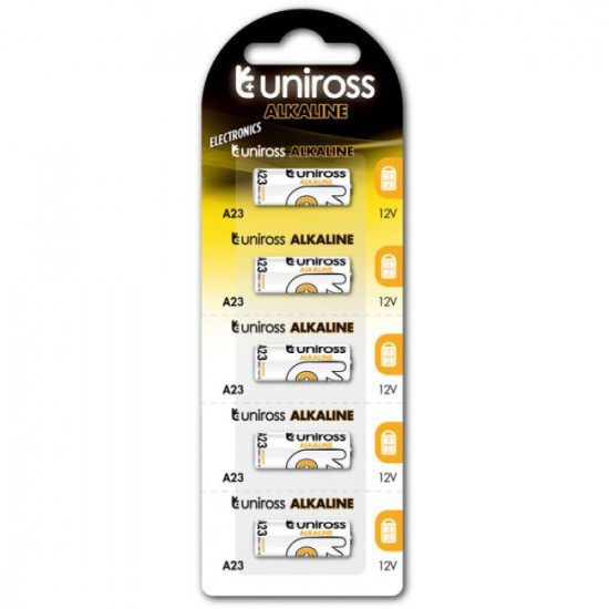 Uniross Mπαταρίες Αλκαλικές Μπαταρίες A23 12V Uniross Mπαταρίες Αλκαλικές Μπαταρίες A23 12V