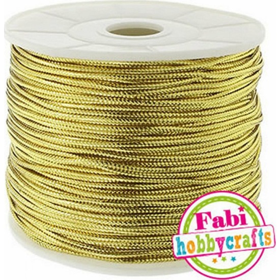 Fabi Κορδόνι Μεταλλικό Χρυσό 2mm x 50m